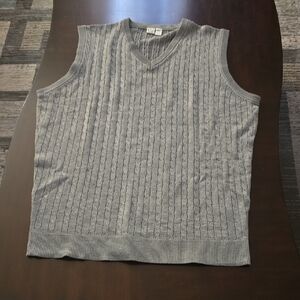 Men's V-Neck Sweater Vest - Gray